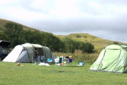 View towards White Horse Hill from the campsite